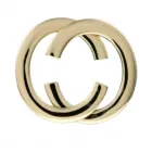 Design Belt Buckle Looping open gold by Umjubelt